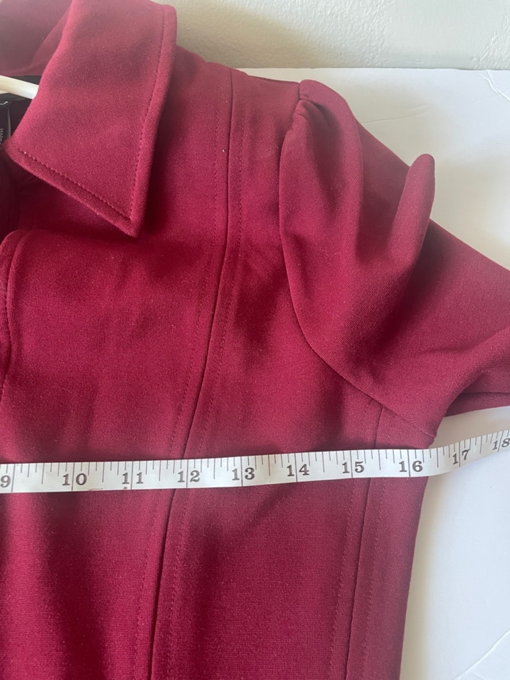 ME+EM Travel Tailoring Zip Front nursing Midi Maxi Dress Ponte Jersey career red - Picture 14 of 15